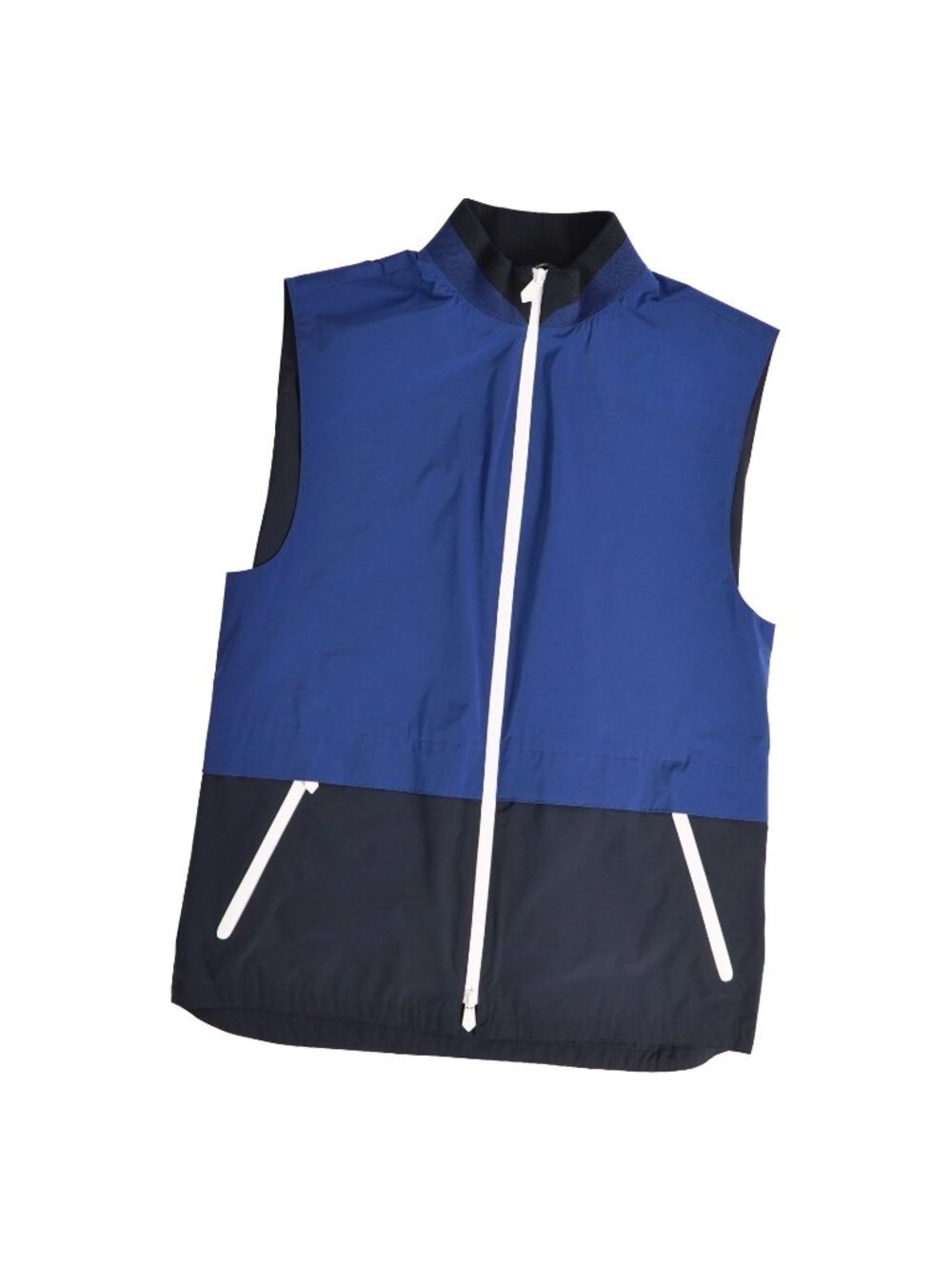 Hermes Vest Gilet Zip Up Nylon Navy 48